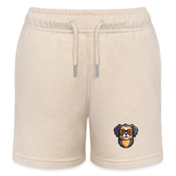 Tibetan Spaniel Hunderasse Aquarell Karikatur Kawai - Kinder Organic Joggingshorts Mini Bolter von Stanley/Stella - Natur - Vorne