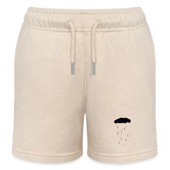 cloud, nature, rain, water - Kids Organic Sweat Shorts by Stanley/Stella - soft Ecru - Front
