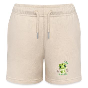 Schnappi - Kids Organic Sweat Shorts by Stanley/Stella - soft Ecru - Front