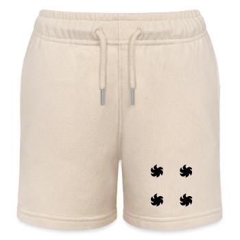 blume pflanze form symbol symbol - Kinder Organic Joggingshorts Mini Bolter von Stanley/Stella - Natur - Vorne