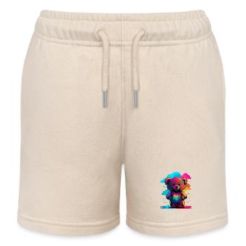 Teddybär - Kinder Organic Joggingshorts Mini Bolter von Stanley/Stella - Natur - Vorne