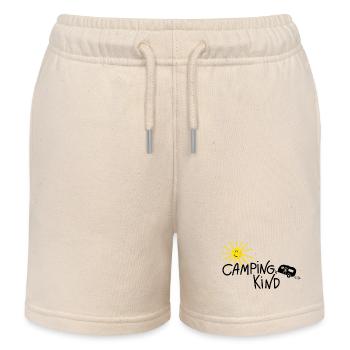 Camping Kind Wohnwagen - Kinder Organic Joggingshorts Mini Bolter von Stanley/Stella - Natur - Vorne