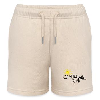 Camping Kind Van - Kinder Organic Joggingshorts Mini Bolter von Stanley/Stella - Natur - Vorne