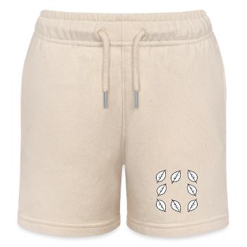 Cadre Feuille Feuilles Forme Nature - Short de jogging enfant bio Stanley/Stella - écru doux - Devant