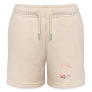 Gang de filles - Short de jogging enfant bio Stanley/Stella - écru doux - Devant