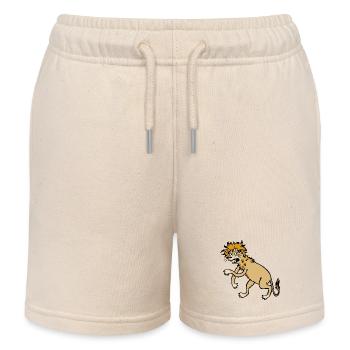 Löwe - Kinder Organic Joggingshorts Mini Bolter von Stanley/Stella - Natur - Vorne