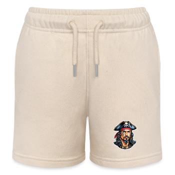 Pirat Neo Traditional Stil - Kinder Organic Joggingshorts Mini Bolter von Stanley/Stella - Natur - Vorne