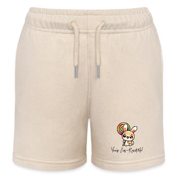 You're Ear-Resistible! - Kids Organic Sweat Shorts by Stanley/Stella - soft Ecru - Front