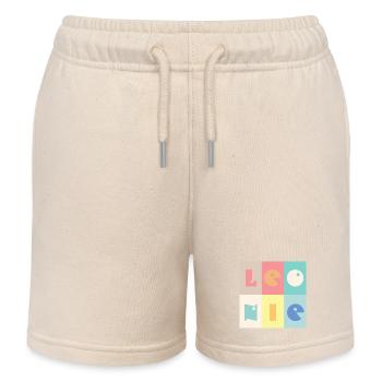 Leonie Baby Mädchenname bunt - Kinder Organic Joggingshorts Mini Bolter von Stanley/Stella - Natur - Vorne