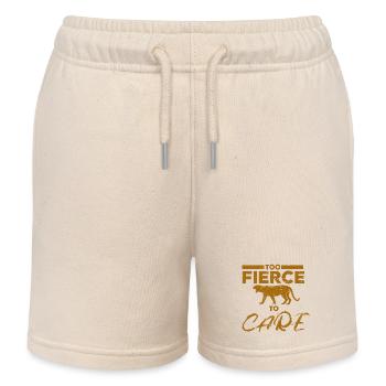 Tiger - Africa - Wilderness - Nature Conservation - Kids Organic Sweat Shorts by Stanley/Stella - soft Ecru - Front