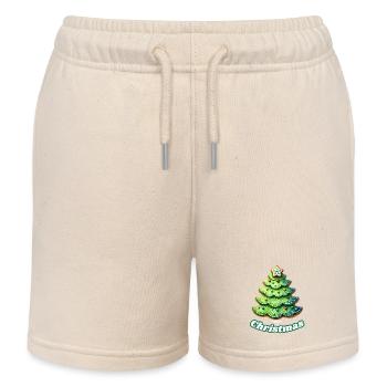Merry Christmas, ideal für Weihnachten, Hingucker - Kinder Organic Joggingshorts Mini Bolter von Stanley/Stella - Natur - Vorne