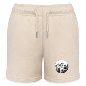 Wanderer, Kletterer, Klettern, Wandern - Kinder Organic Joggingshorts Mini Bolter von Stanley/Stella - Natur - Vorne