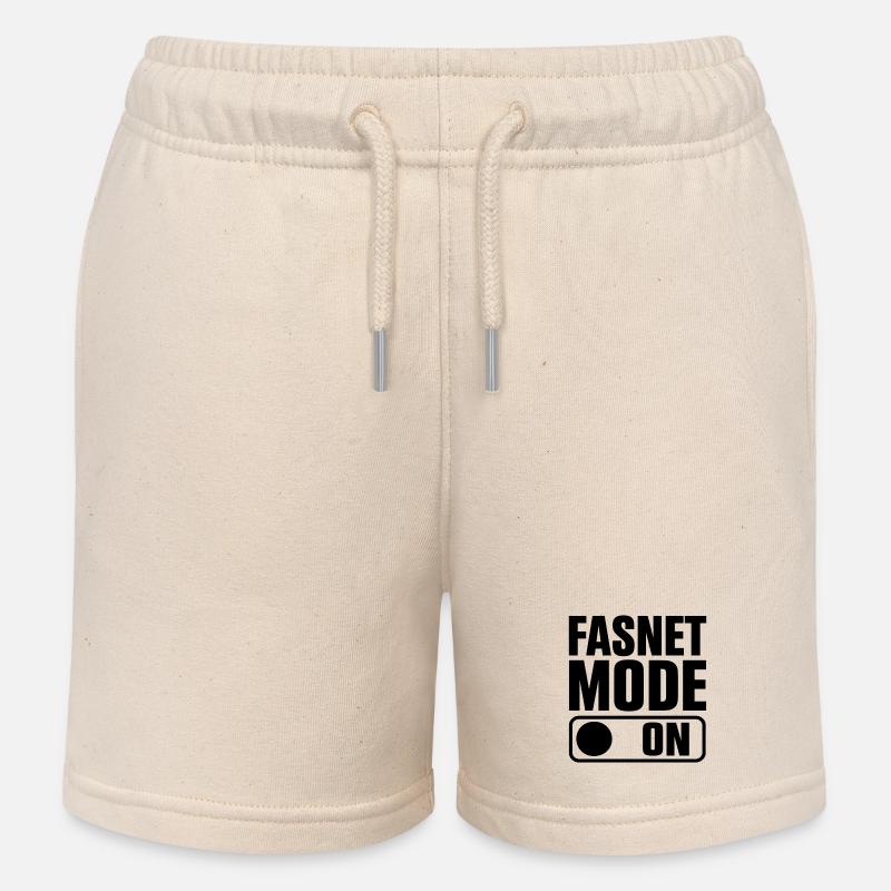 Mode Fasnet activé - Short de jogging enfant bio Stanley/Stella - écru doux