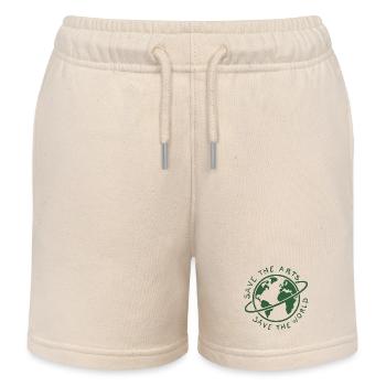 Save the Arts Save the World Erde Umweltaktivist - Kinder Organic Joggingshorts Mini Bolter von Stanley/Stella - Natur - Vorne