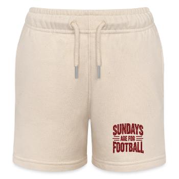 Sundays Are for Football American Football - Kids Organic Sweat Shorts by Stanley/Stella - soft Ecru - Front