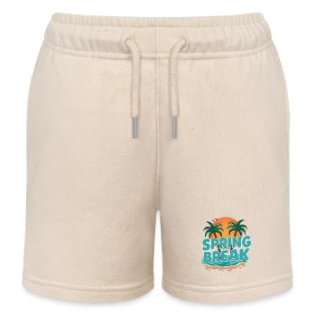 Spring Break Palmen Strand - Kinder Organic Joggingshorts Mini Bolter von Stanley/Stella - Natur - Vorne