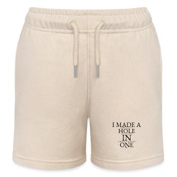 Lustiger Golf-Merch mit Twist – ich habe ein Hole in One bekommen - Kinder Organic Joggingshorts Mini Bolter von Stanley/Stella - Natur - Vorne