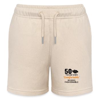 50. Geburtstag Bequeme modische Hausschuhe - Kinder Organic Joggingshorts Mini Bolter von Stanley/Stella - Natur - Vorne