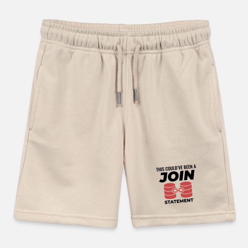 SQL Join Database, instruction de programmation des données Short de jogging enfant bio Stanley/Stella