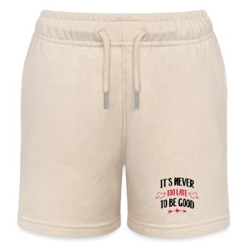 lustiger Spruch - Kinder Organic Joggingshorts Mini Bolter von Stanley/Stella - Natur - Vorne