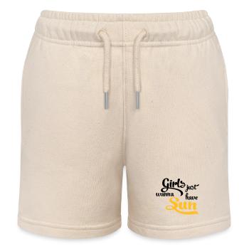 Soleil - Short de jogging enfant bio Stanley/Stella - écru doux - Devant