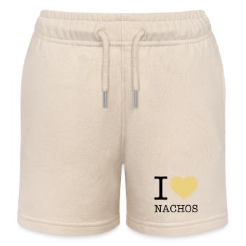 I LOVE NACHOS - Kinder Organic Joggingshorts Mini Bolter von Stanley/Stella - Natur - Vorne