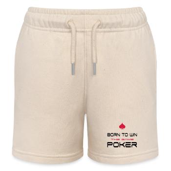 poker - Short de jogging enfant bio Stanley/Stella - écru doux - Devant