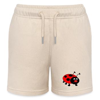 ladybug - Kids Organic Sweat Shorts by Stanley/Stella - soft Ecru - Front