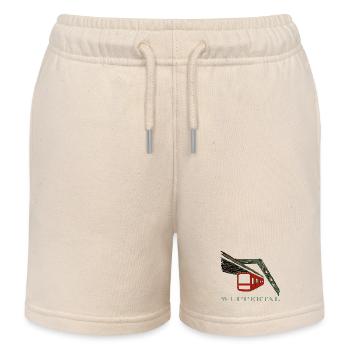 overhead railway - Kids Organic Sweat Shorts by Stanley/Stella - soft Ecru - Front