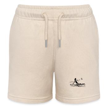 Kite-Surfer - Kiting - Kids Organic Sweat Shorts by Stanley/Stella - soft Ecru - Front