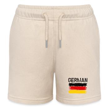 German Flag Brushstroke - Kids Organic Sweat Shorts by Stanley/Stella - soft Ecru - Front