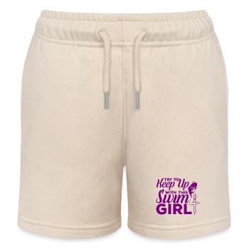 Nageuses filles - Short de jogging enfant bio Stanley/Stella - écru doux - Devant