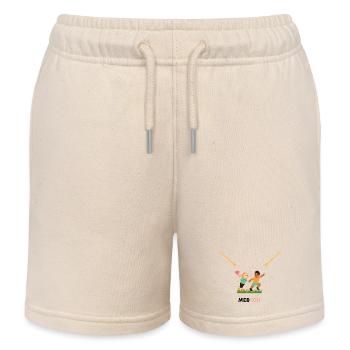 Verliebte Herzen - Kinder Organic Joggingshorts Mini Bolter von Stanley/Stella - Natur - Vorne