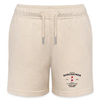 Flensburger Förde, Leuchtturm Falshöft, Durchatmen - Kinder Organic Joggingshorts Mini Bolter von Stanley/Stella - Natur - Vorne