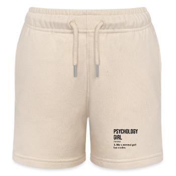 Psychologie Mädchen Lustiger Spruch - Kinder Organic Joggingshorts Mini Bolter von Stanley/Stella - Natur - Vorne