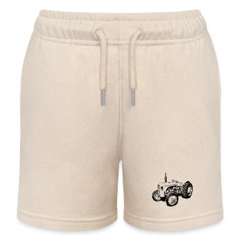 Stéphanie - Short de jogging enfant bio Stanley/Stella - écru doux - Devant