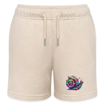 Schnecke - Kinder Organic Joggingshorts Mini Bolter von Stanley/Stella - Natur - Vorne