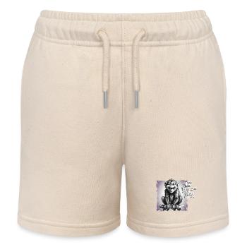 Ik hoef niet altijd in het middelpunt van de belangstelling te staan - Kinder sweatshort biologisch Stanley/Stella - zacht ecru - Voor