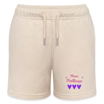 MAÎTRESSE. MERCI. MERCI MAÎTRESSE - Short de jogging enfant bio Stanley/Stella - écru doux - Devant