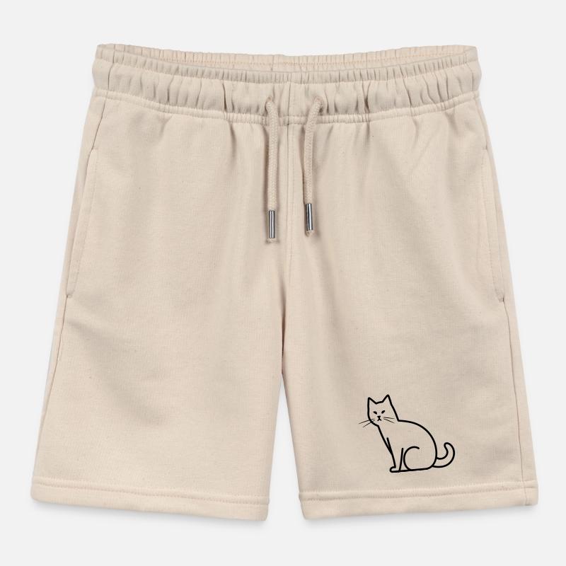 Dessin de chat Short de jogging enfant bio Stanley/Stella