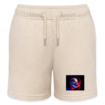 Lion Univers - Short de jogging enfant bio Stanley/Stella - écru doux - Devant