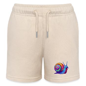 Schnecke - Kinder Organic Joggingshorts Mini Bolter von Stanley/Stella - Natur - Vorne