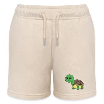Turtle - Kids Organic Sweat Shorts by Stanley/Stella - soft Ecru - Front