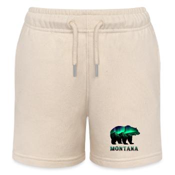 Montana Ours Aurore Boréale - Short de jogging enfant bio Stanley/Stella - écru doux - Devant