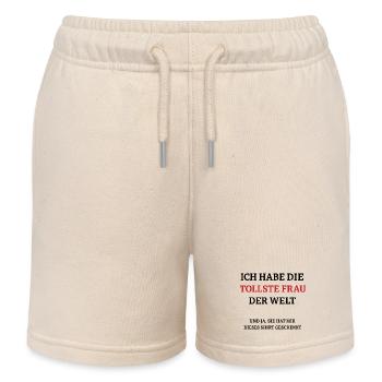 T-shirt citation humoristique - Short de jogging enfant bio Stanley/Stella - écru doux - Devant