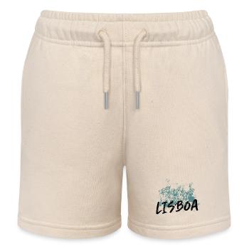 Monument Discoveries Lissabon blaue Illustration - Kinder Organic Joggingshorts Mini Bolter von Stanley/Stella - Natur - Vorne