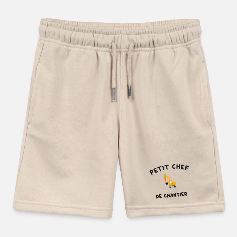 Petit Chef de Chantier Engin de Construction Short de jogging enfant bio Stanley/Stella