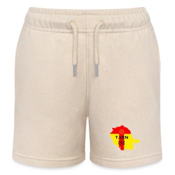 Tarn 81 - Short de jogging enfant bio Stanley/Stella - écru doux - Devant