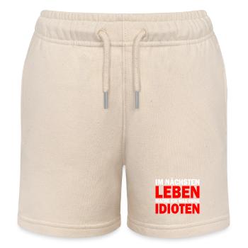 Im nächsten leben mache ich was ohne idioten - Kinder Organic Joggingshorts Mini Bolter von Stanley/Stella - Natur - Vorne