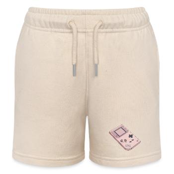 Game Boy pastel rétro - Short de jogging enfant bio Stanley/Stella - écru doux - Devant